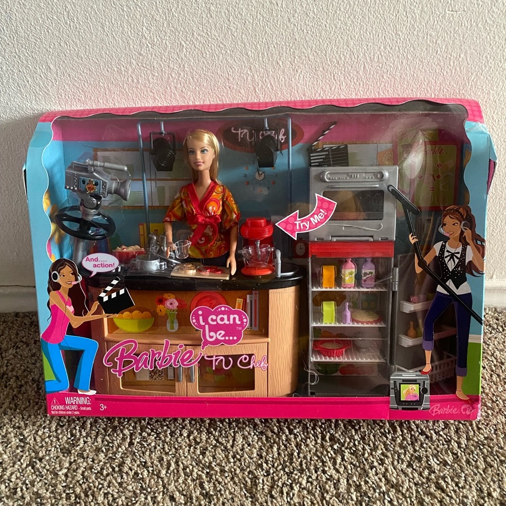 Brand New Barbie I Can Be TV Chef Playset